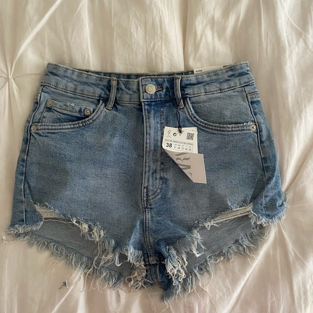 brand new zara jean shorts
